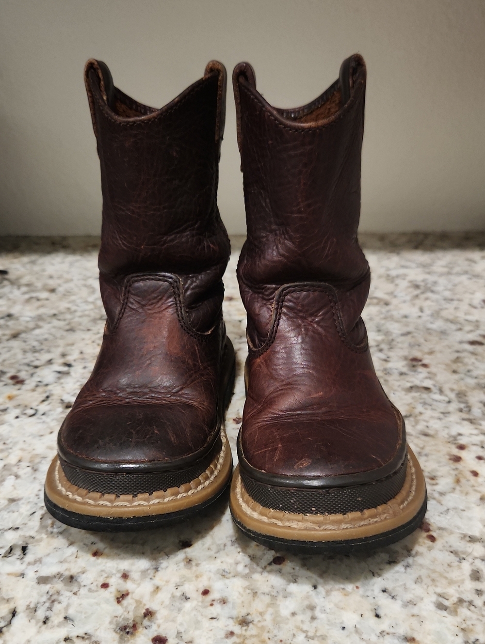 Brown Leather Children's Georgia Boots